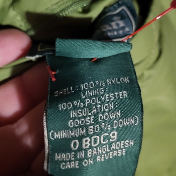 L. L. Bean Reversible Grey & Green Goose Down Filled Puffer Vest Womens Size Med - Picture 8 of 10